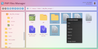 Capture d'écran de php_files_manager